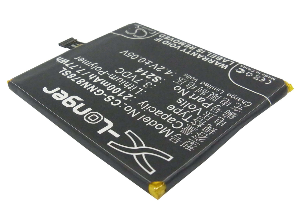 3.7V, Li-Polymer, 2100mAh, SmartPhone battery fits Gionee, S214, Gn878, 7.77Wh Mobile, SmartPhone Cameron Sino Technology Limited (Smartphone)