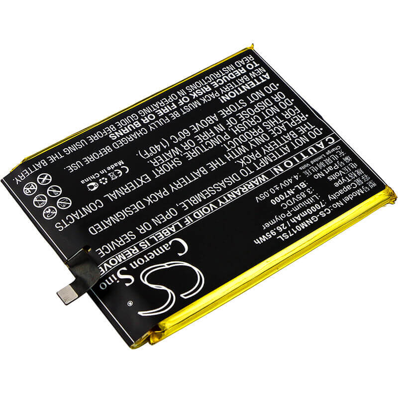 3,85V, Li-Polymère, 7000mAh, Batterie pour smartphone compatible avec Gionee, Bl-n7000, M2017, M2017 Dual Sim, 26,95Wh Mobile, Smartphone Cameron Sino Technology Limited (Smartphone)