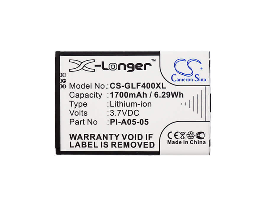 3,7V, Li-ion, 1700mAh, batterie GPS compatible avec Golf Buddy, Li-a02-04, Dsc-gb400, World, 6,29Wh GPS, Navigator Cameron Sino Technology Limited