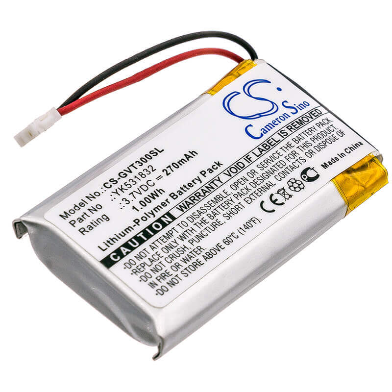 3,7V, Li-Polymère, 270mAh, batterie GPS compatible avec Golf Buddy, Yk531832, Vt3 Gps Rangefinder, 1Wh GPS, Navigator Cameron Sino Technology Limited