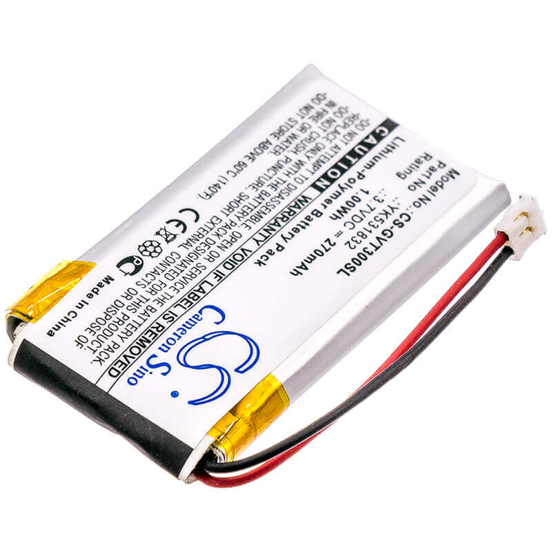 3,7V, Li-Polymère, 270mAh, batterie GPS compatible avec Golf Buddy, Yk531832, Vt3 Gps Rangefinder, 1Wh GPS, Navigator Cameron Sino Technology Limited
