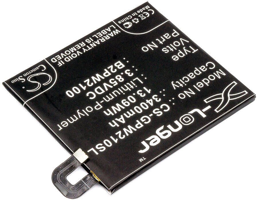3.85V, Li-Polymer, 3400mAh, SmartPhone battery fits Google, 35h00263-00m, G-2pw2100, G-2pw2100-021-b, 13.09Wh Mobile, SmartPhone Cameron Sino Technology Limited (Smartphone)