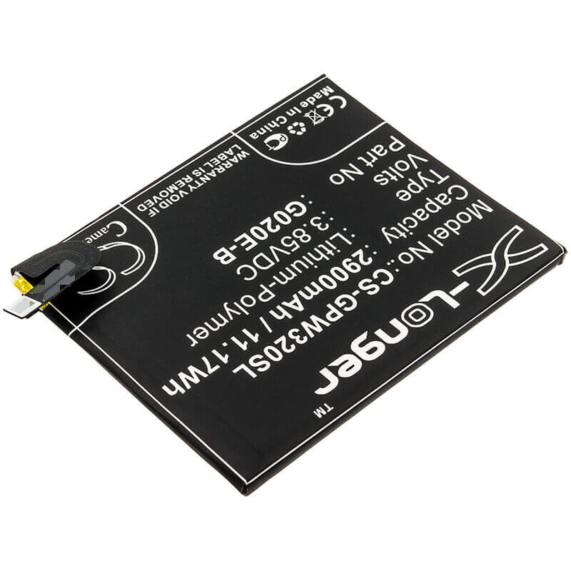 3.85V, Li-Polymer, 2900mAh, SmartPhone battery fits Google, G020e-b, G020e, G020f, 11.17Wh Mobile, SmartPhone Cameron Sino Technology Limited (Smartphone)