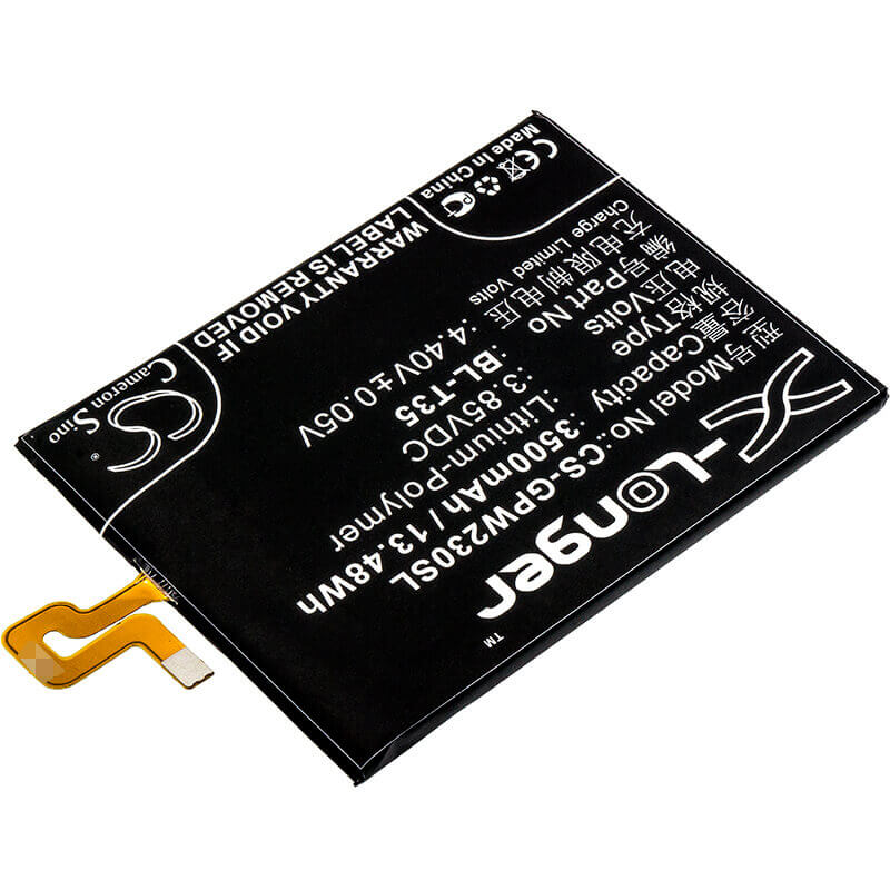 3.85V, Li-Polymer, 3500mAh, SmartPhone battery fits Google, Bl-t35, G011c, Pixel 2 Xl 2018, 13.48Wh Mobile, SmartPhone Cameron Sino Technology Limited (Smartphone)