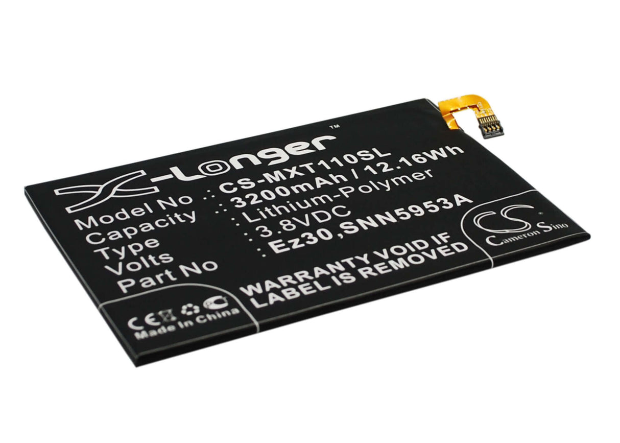 3.8V, Li-Polymer, 3200mAh, SmartPhone battery fits Google, Motorola, Ez30, Nexus 6, 12.16Wh Mobile, SmartPhone Cameron Sino Technology Limited (Smartphone)