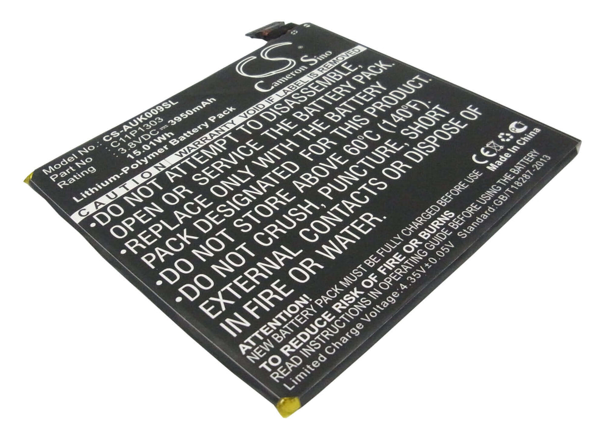 3.8V, Li-Polymer, 3950mAh, Tablet battery fits Asus, Google, C11p1303, K009, Me571k, 15.01Wh Tablet Cameron Sino Technology Limited