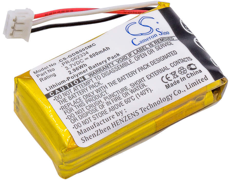 3.7V, Li-Polymer, 800mAh, Camera battery fits Gopro, Pr-062334, Chdha-301, Hero +, 2.96Wh Camera Cameron Sino Technology Limited (Camera)