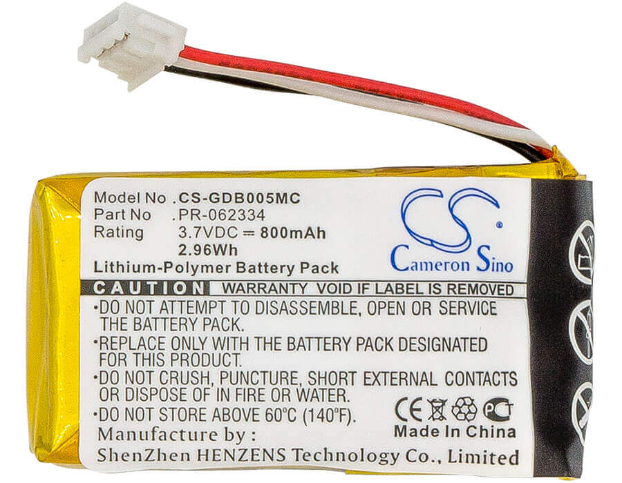 3.7V, Li-Polymer, 800mAh, Camera battery fits Gopro, Pr-062334, Chdha-301, Hero +, 2.96Wh Camera Cameron Sino Technology Limited (Camera)