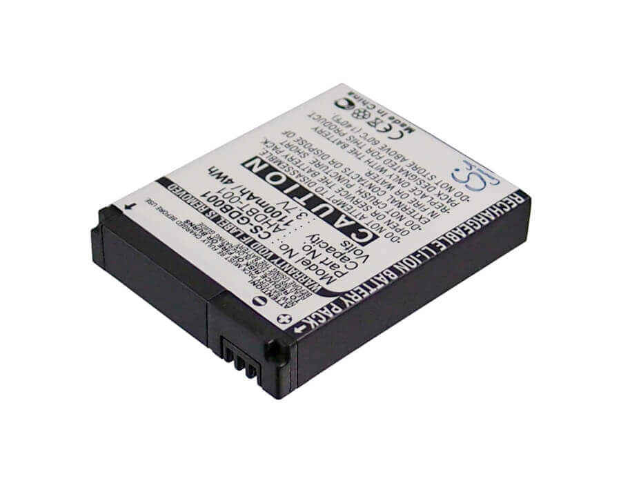 3.7V, Li-ion, 1100mAh, Camera battery fits Gopro, Abpak-001, Hd Helmet Hero, Hd Hero, 4.07Wh Camera Cameron Sino Technology Limited (Camera)