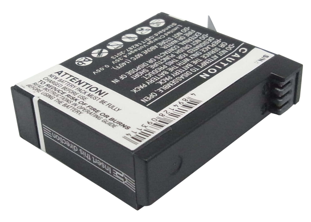 3.8V, Li-ion, 1160mAh, Camera battery fits Gopro, 335-06532-000, Hero 4, Hero 4 Black, 4.408Wh Camera Cameron Sino Technology Limited (Camera)