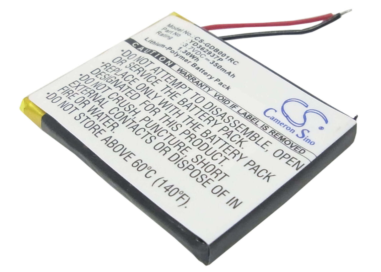 3.7V, Li-Polymer, 350mAh, Remote Control battery fits Gopro, Armte-001, Armte-002, Hero 3, 1.3Wh Remote Control Cameron Sino Technology Limited
