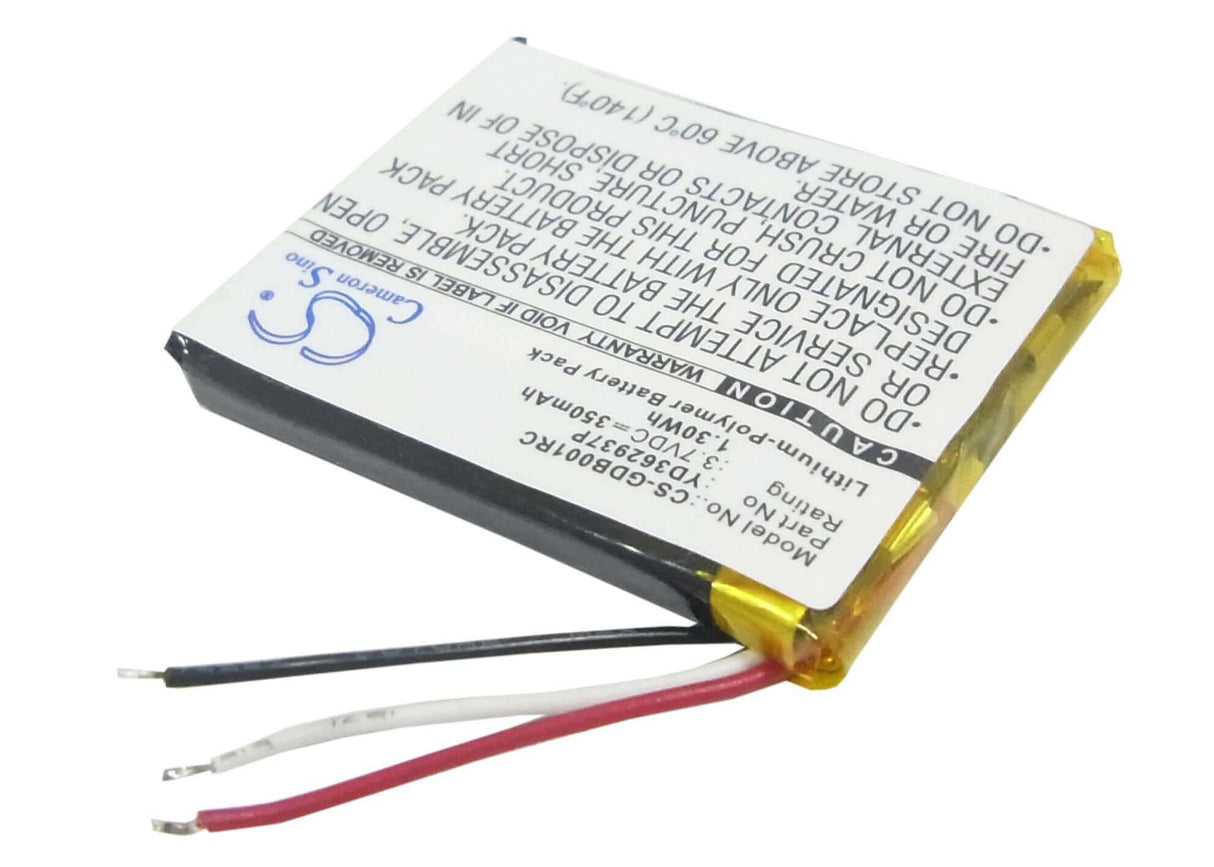 3.7V, Li-Polymer, 350mAh, Remote Control battery fits Gopro, Armte-001, Armte-002, Hero 3, 1.3Wh Remote Control Cameron Sino Technology Limited