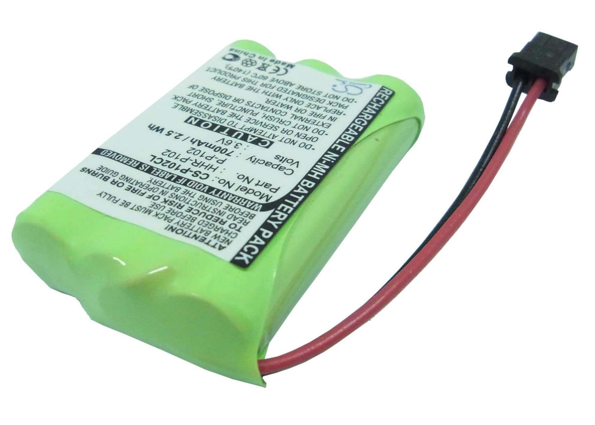 3,6V, Ni-MH, 700mAh, batterie de téléphone sans fil compatible avec Gp, Uniden, Radio Shack, Panasonic, Bbty0483001, Gp60aaah3bms, 2,52Wh Téléphone sans fil Cameron Sino Technology Limited (Téléphone sans fil)