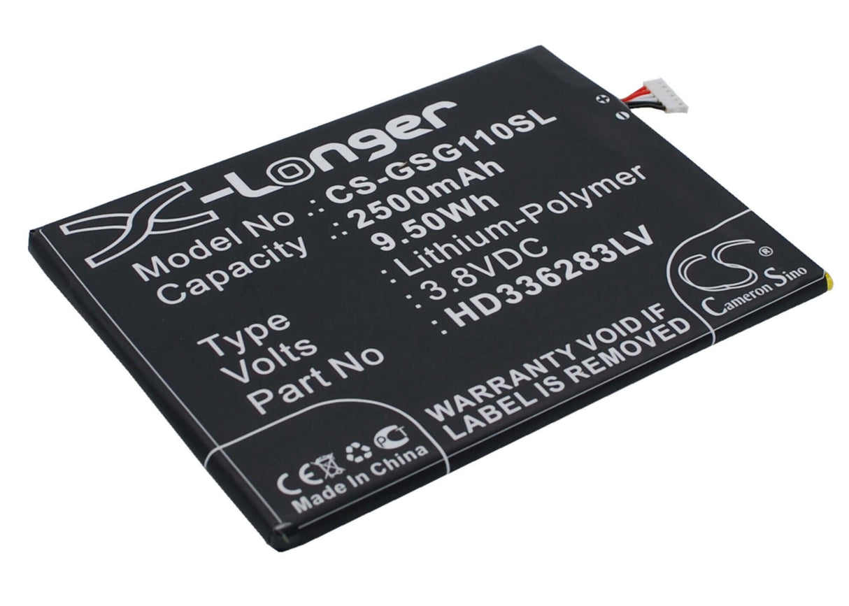 3.8V, Li-Polymer, 2500mAh, SmartPhone battery fits Green Orange, Gsmart, Hd336283plv, N1, N1-t, 9.5Wh Mobile, SmartPhone Cameron Sino Technology Limited (Smartphone)