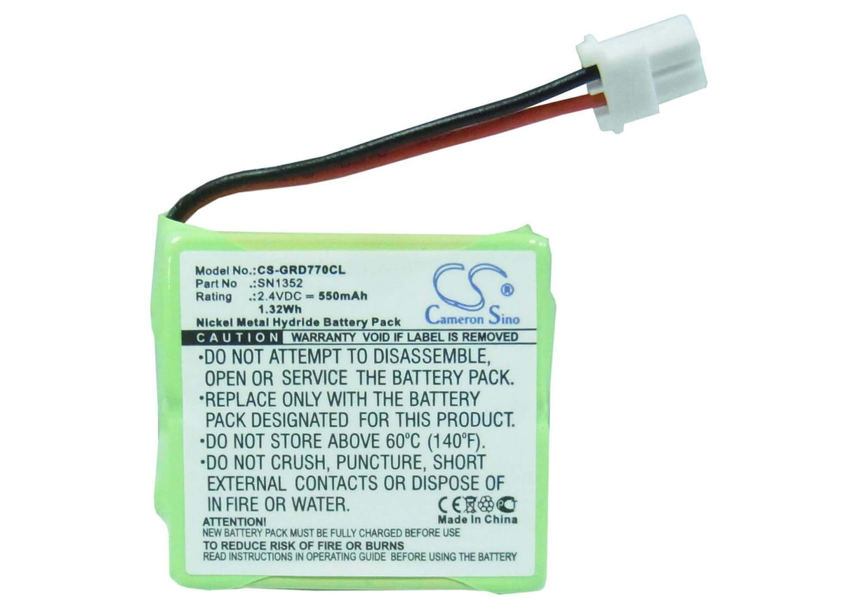 2,4V, Ni-MH, 550mAh, batterie de téléphone sans fil compatible avec Grundig, Sn1352, D770a, 1,32Wh Téléphone sans fil Cameron Sino Technology Limited (Téléphone sans fil)