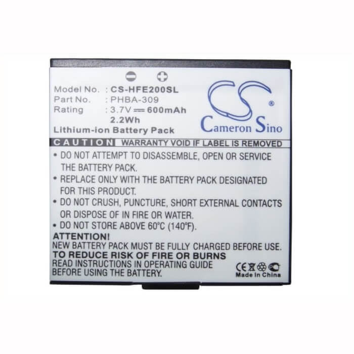 3.7V, Li-ion, 600mAh, SmartPhone battery fits Hagenuk, Telefunken, Phba-309, E20, 2.22Wh Mobile, SmartPhone Cameron Sino Technology Limited (Smartphone)