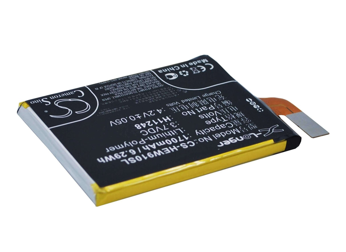 3.7V, Li-Polymer, 1700mAh, SmartPhone battery fits Haier, H11248, Hw-w910, W910, 6.29Wh Mobile, SmartPhone Cameron Sino Technology Limited (Suspended)