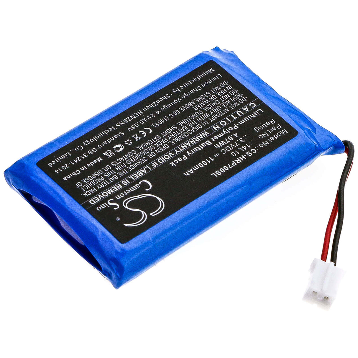 3,7V, Li-Polymère, 1100mAh, Batterie de soins personnels compatible avec Hairmax, 14l10, Pr7-v01, Prima 7, 4,07Wh Soins personnels Cameron Sino Technology Limited