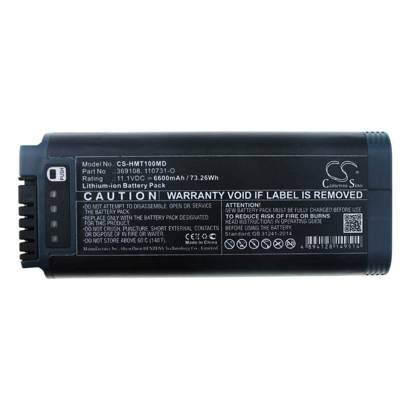 11.1V, Li-ion, 6600mAh, Medical battery fits Hamilton, 110731-o, C1, Mri1, 73.26Wh Medical Cameron Sino Technology Limited (Medical)
