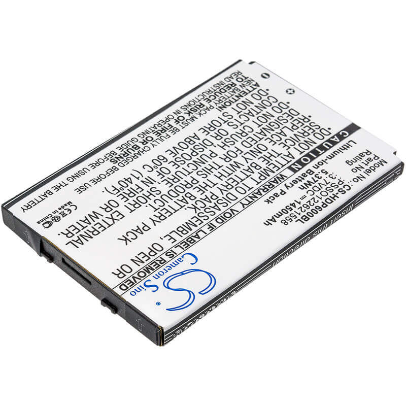 Barcode Scanner Battery For Handheld Dolphin 6000 3.7v, 1450mah - 5.37wh Barcode Scanner Cameron Sino Technology Limited
