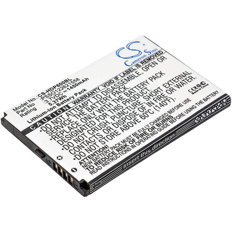 Barcode Scanner Battery For Handheld Dolphin 6000 3.7v, 1450mah - 5.37wh Barcode Scanner Cameron Sino Technology Limited