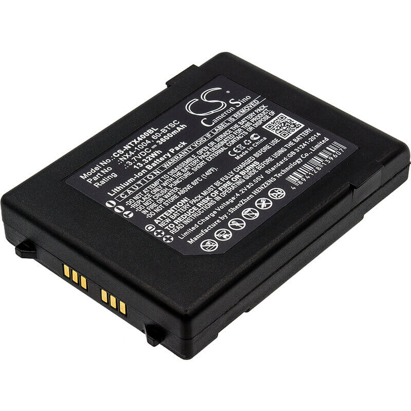 Barcode Scanner Battery For Handheld, Nautiz X4, Nautiz, X4 3.7v, 3600mah - 13.32wh Barcode Scanner Cameron Sino Technology Limited