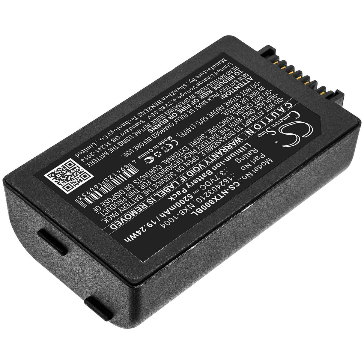 Barcode Scanner Battery For Handheld, Nautiz X8 3.7v, 5200mah - 19.24wh Barcode Scanner Cameron Sino Technology Limited