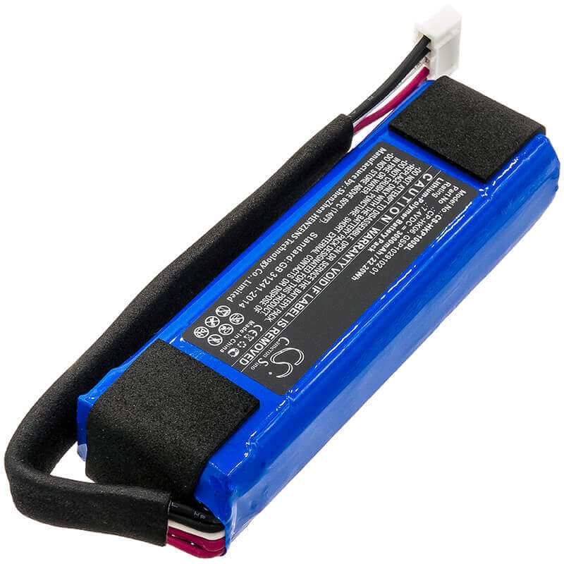 7.4V, Li-Polymer, 3000mAh, Speaker battery fits Harman/kardon, Go Play, Go Play Mini, 22.20Wh Speaker Cameron Sino Technology Limited