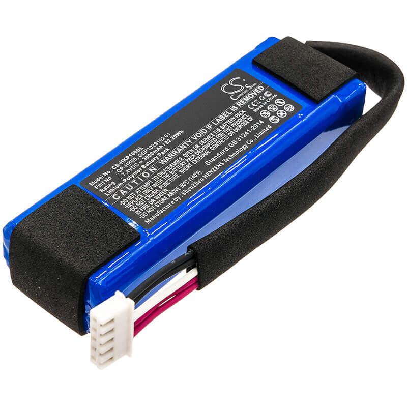 7.4V, Li-Polymer, 3000mAh, Speaker battery fits Harman/kardon, Go Play, Go Play Mini, 22.20Wh Speaker Cameron Sino Technology Limited