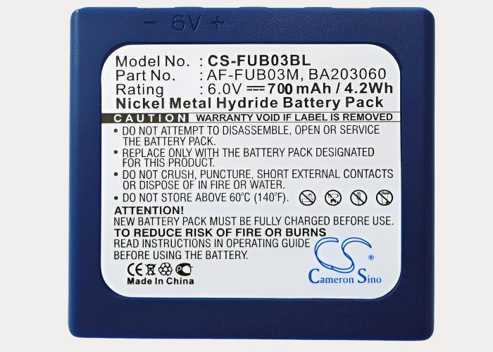 Crane Remote Battery For Hbc Fub 3a, Fub3a, Radiomatic Ba203060 6.0v, 700mah - 4.20wh Crane Remote Control Cameron Sino Technology Limited