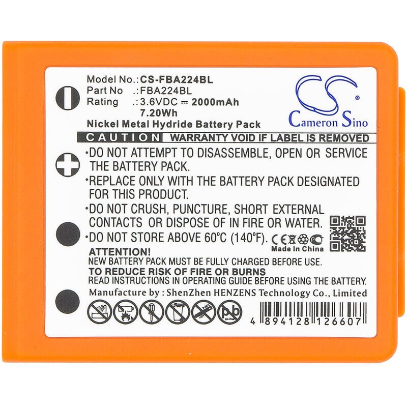 Batterie de grue pour Hbc, BA223031, Radiomatic Keynote, Radiomatic Linus 4 3.6v, 2000mah - 7.20wh Télécommande de grue Cameron Sino Technology Limited