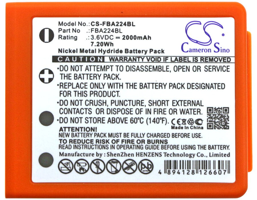 Batterie de grue pour Hbc, BA223031, Radiomatic Keynote, Radiomatic Linus 4 3.6v, 2000mah - 7.20wh Télécommande de grue Cameron Sino Technology Limited