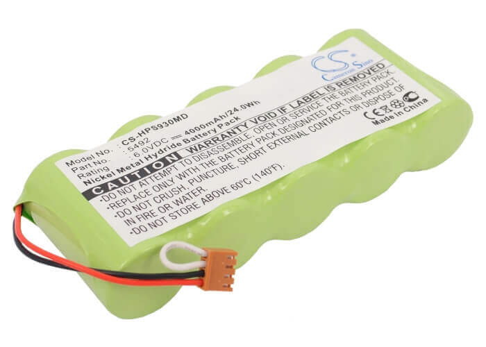6.0V, Ni-MH, 4000mAh, Medical battery fits Respironics, Healthdyne, 130-0017-00-t, 930 Pulse Oximeter, Smart Monitor 900s, 24.00Wh Medical Cameron Sino Technology Limited (Medical)