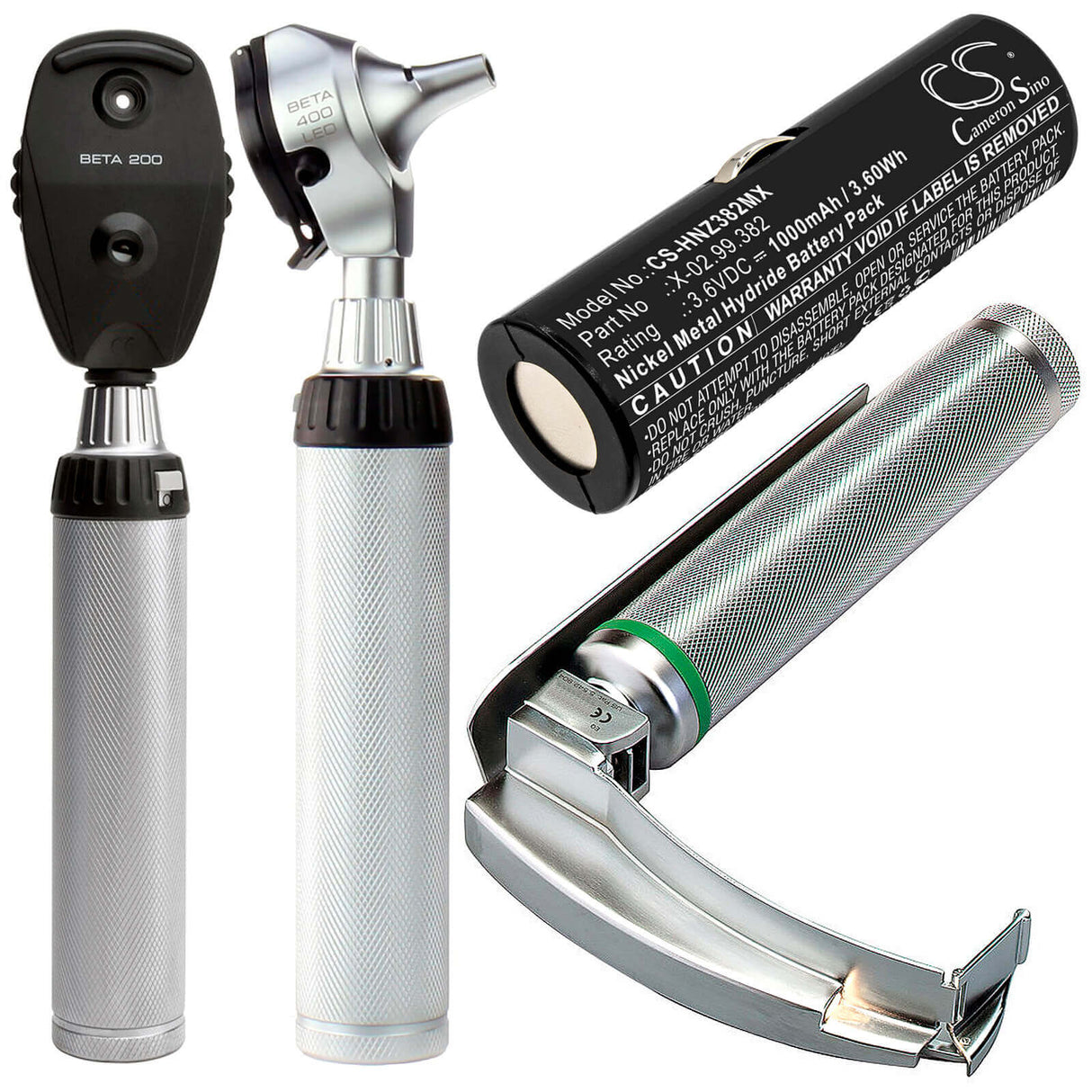 Medical Battery For Heine, Beta, Handles, Ophthalmoscope 3.6v, 1000mah - 3.60wh Medical Cameron Sino Technology Limited (Medical)