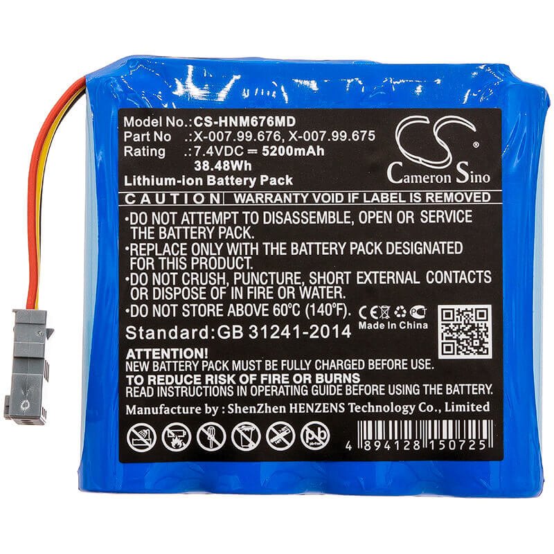 7.4V, Li-ion, 5200mAh, Medical battery fits Heine, X-007.99.675, Mpack, Mpack Ll, 38.48Wh Medical Cameron Sino Technology Limited (Medical)