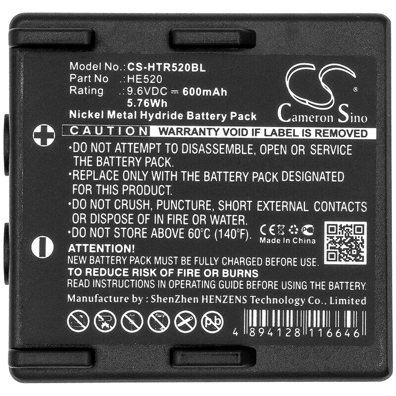 Crane Remote Battery For Hetronic, 68300520, 68300525 9.6v, 600mah - 5.76wh Crane Remote Control Cameron Sino Technology Limited