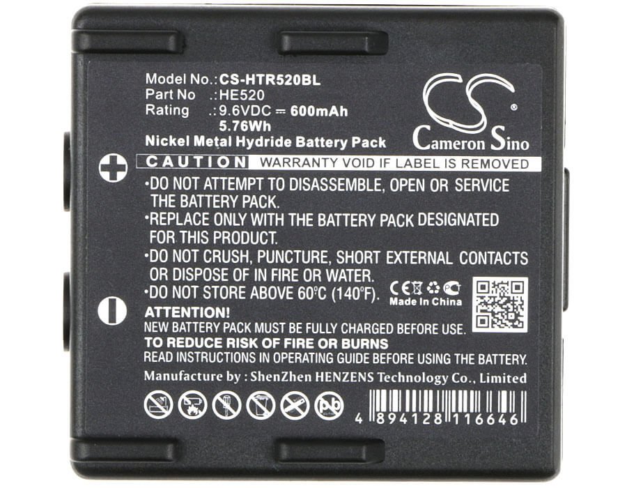 Crane Remote Battery For Hetronic, 68300520, 68300525 9.6v, 600mah - 5.76wh Crane Remote Control Cameron Sino Technology Limited