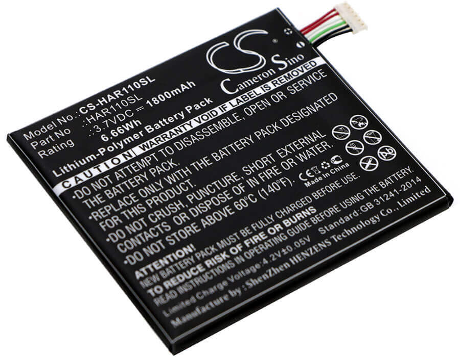 3.7V, Li-Polymer, 1800mAh, batterie de smartphone compatible avec Highscreen, Alpha Ice, 6.66Wh Mobile, SmartPhone Cameron Sino Technology Limited (Suspendu)