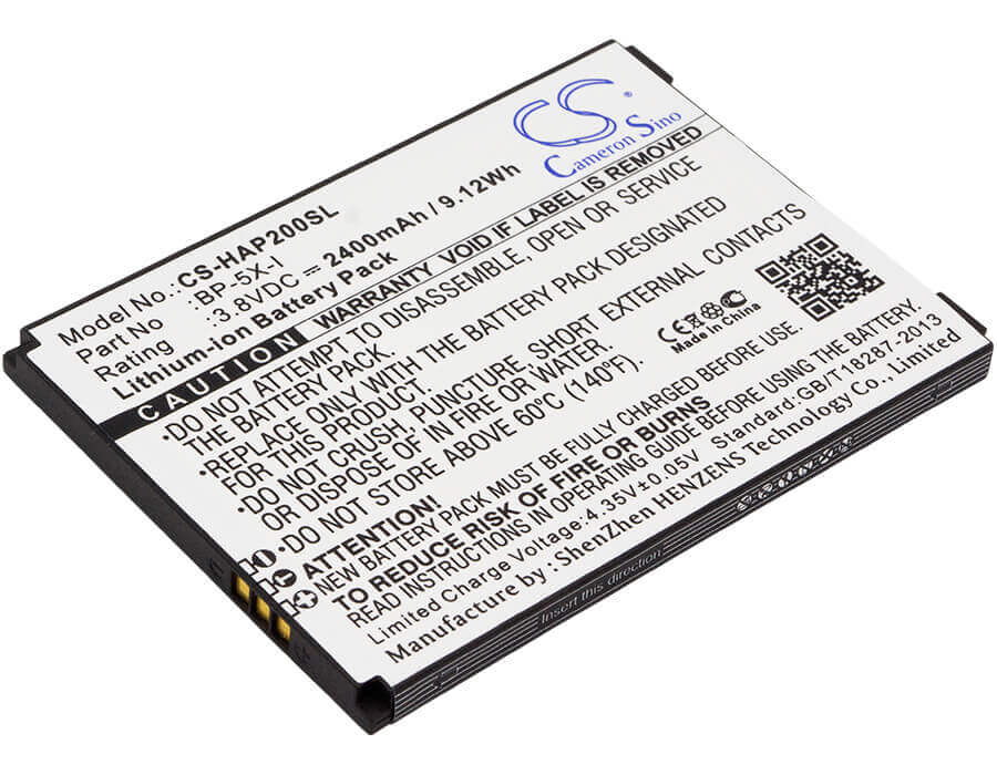 3,8V, Li-ion, 2400mAh, batterie de smartphone compatible avec Innos, Highscreen, Bp-5x-i, Boost2, Boost2 Se, 9,12Wh Mobile, Smartphone Cameron Sino Technology Limited (Smartphone)