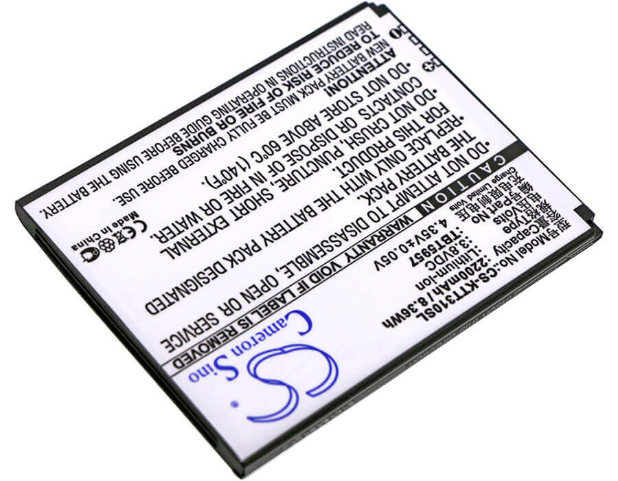 3.8V, Li-ion, 2200mAh, SmartPhone battery fits K-touch, Highscreen, Tbt5957, Spider, 8.36Wh Mobile, SmartPhone Cameron Sino Technology Limited (Smartphone)