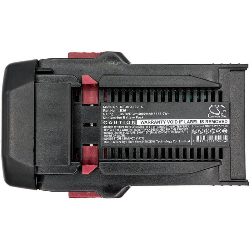 Battery For Hilti, Te6-a Li, Te6-a36, Wsr36-a 36v, 4000mah - 144.00wh Power Tools Cameron Sino Technology Limited (Suspended)