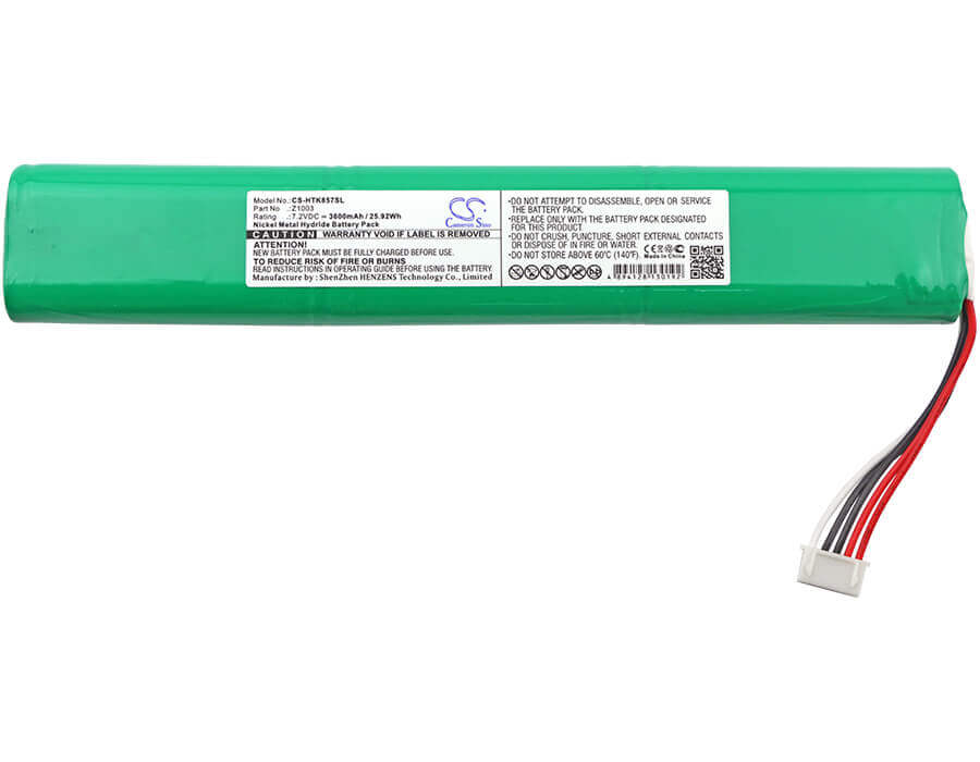 7,2V, Ni-MH, 3600mAh, Batterie d'équipement compatible avec Hioki, Z1003, MR8875, Mr8875-30, 25,92Wh Équipement, Enquête, Test Cameron Sino Technology Limited