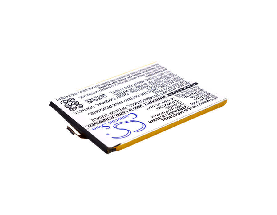 3.8V, Li-Polymer, 2200mAh, SmartPhone battery fits Hisense, Lp38220d, Hs-e50t, Hs-e50t Dual Sim Td-lte, 8.36Wh Mobile, SmartPhone Cameron Sino Technology Limited (Suspended)