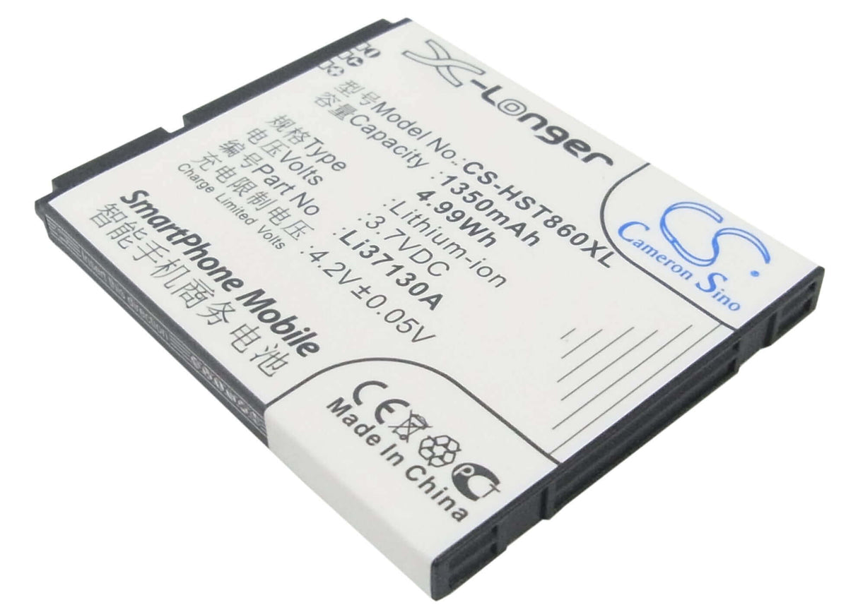 3.7V, Li-ion, 1350mAh, SmartPhone battery fits Hisense, Li37130a, Hs-e86, T89, 5Wh Mobile, SmartPhone Cameron Sino Technology Limited (Suspended)