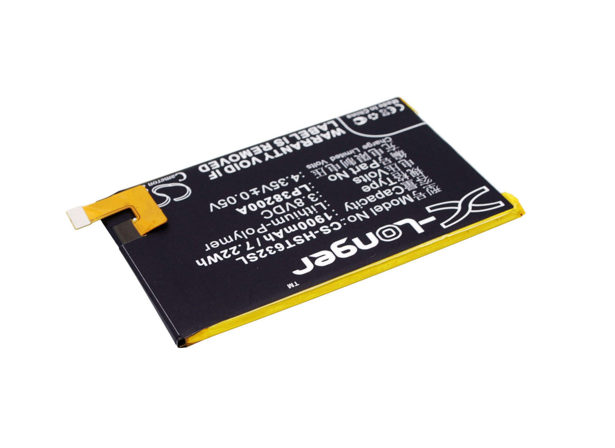 3.8V, Li-Polymer, 1900mAh, SmartPhone battery fits Hisense, Lp38200a, Hs-i632m, I632m, 7.22Wh Mobile, SmartPhone Cameron Sino Technology Limited (Suspended)