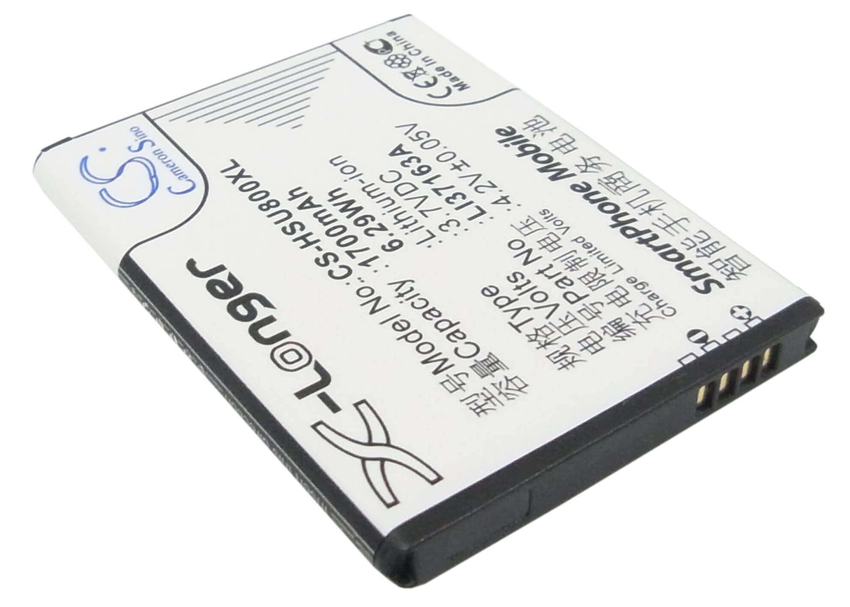 3.7V, Li-ion, 1700mAh, SmartPhone battery fits Hisense, Li37163a, E910, E920, 6.29Wh Mobile, SmartPhone Cameron Sino Technology Limited (Smartphone)