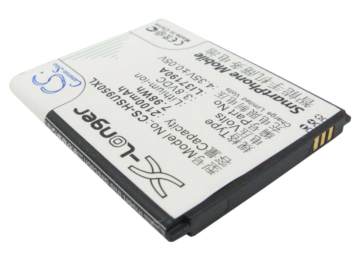 3.8V, Li-ion, 2100mAh, SmartPhone battery fits Hisense, Li37190a, E965, Eg950, 7.98Wh Mobile, SmartPhone Cameron Sino Technology Limited (Suspended)
