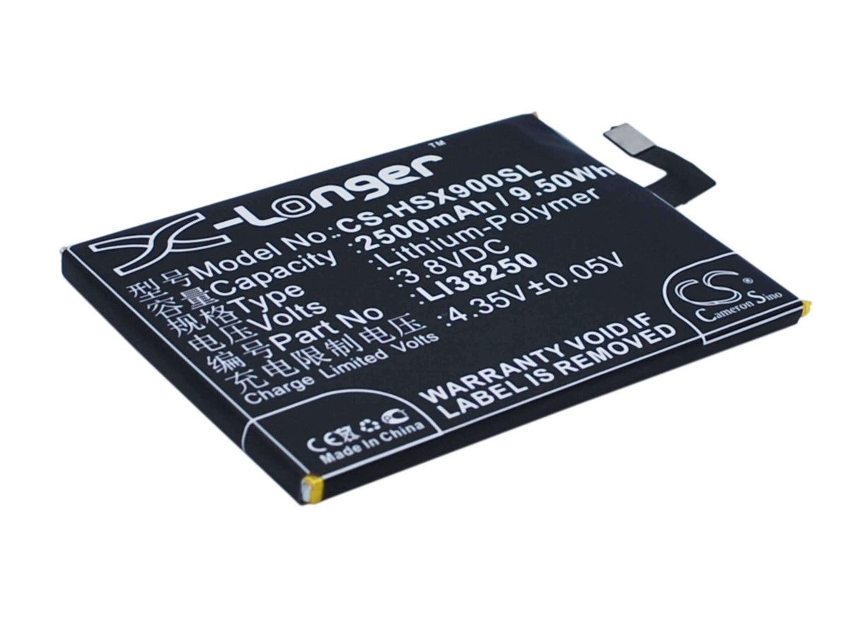 3.8V, Li-Polymer, 2500mAh, SmartPhone battery fits Hisense, Li38250, Hs-x5t, X5t, 9.5Wh Mobile, SmartPhone Cameron Sino Technology Limited (Smartphone)