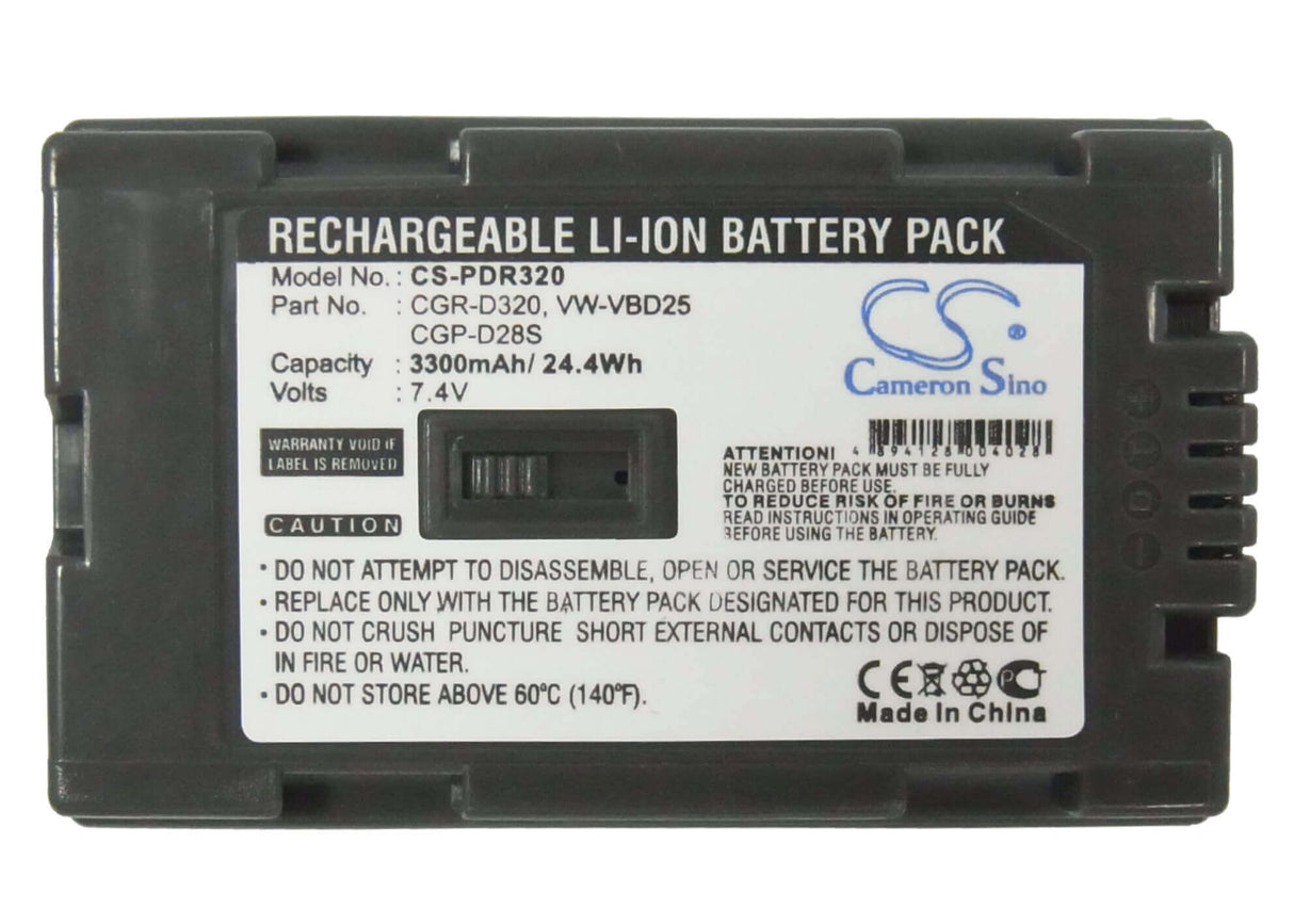 Camera Battery For Hitachi Dz-mv200a, Dz-mv200e, Dz-mv208e, Dz-mv230a, 7.4v, 3300mah - 24.42wh Camera Cameron Sino Technology Limited (Camera)