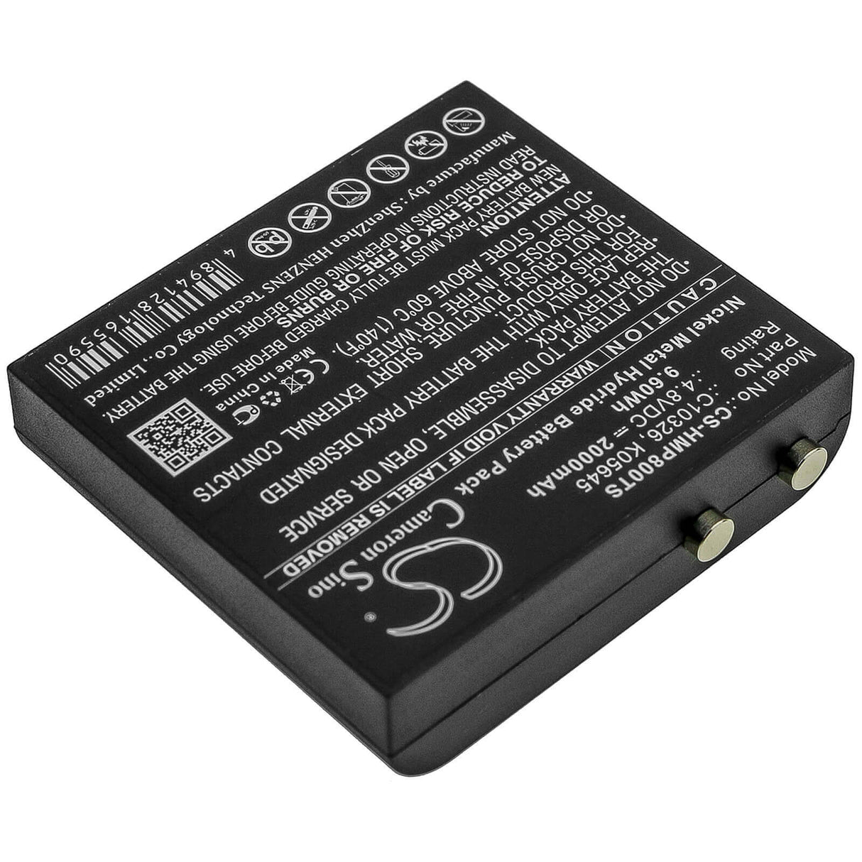 4.8V, Ni-MH, 2000mAh, Headset battery fits Hme, C10326, Bp800 Beltpack, 9.6Wh Wireless Headset Cameron Sino Technology Limited